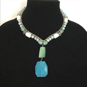 Unique Structured Beaded Collar Necklace